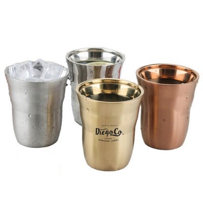 8.5 Oz. Fashion Stainless Steel Cups