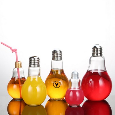 14 OZ Light Bulb Shaped Glass Bottle