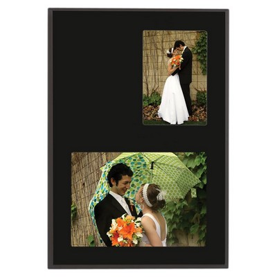 Matte Black Finish Slide-In Frame w/ 3.5"x5" & 7"x5" Windows