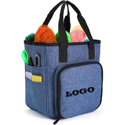 Knitted Yarn Hand-Held Storage Bag