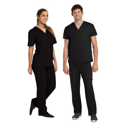 Maevn - Matrix - Unisex One-Pocket V-Neck and Two-Pocket Drawstring Cargo Scrub Set