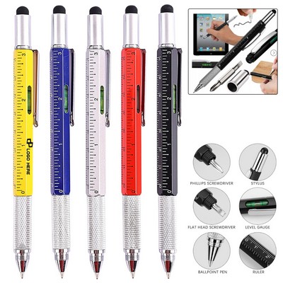 6-In-1 Multi-Tool Ballpoint Pen