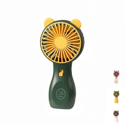 Mini Rechargeable Handheld Fan w/ Light