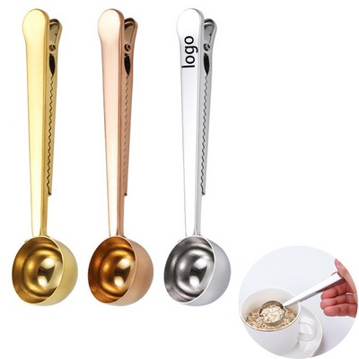Multifunctional Stainless Steel Spoon with Clip