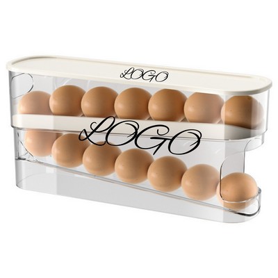 New Automatic Scrolling Egg Holder For Refrigerator