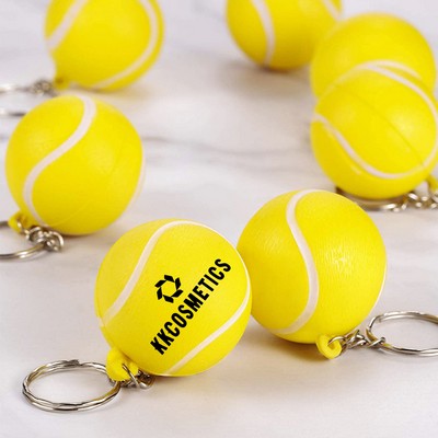 Tennis Stress Reliever Key Chain