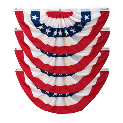 USA Pleated Fan Patriotic Banner