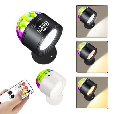 Double Wall Sconce with Remote Control Party Disco Lamp