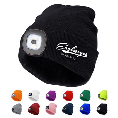 Lighted Acrylic Stretchable Beanie Cap