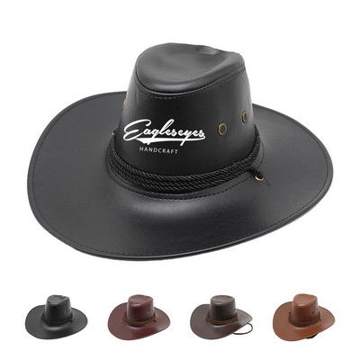Leather Cowboy Hat