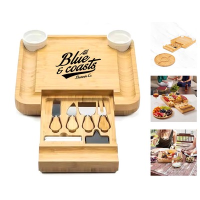Large Bamboo Charcuterie Board Set