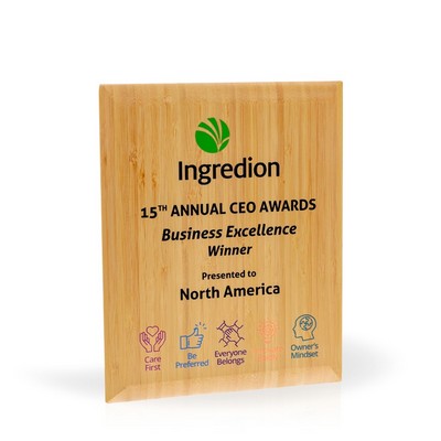 Zen Bamboo Plaque - Small