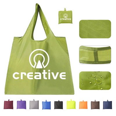 Oxford Waterproof Foldable Shopping Tote Bag