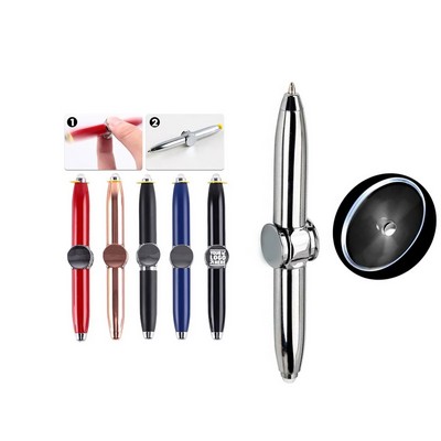 Metal Fidget Spinner Glow Pen