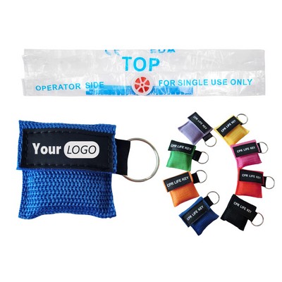 CPR Face Shield Mask Keychain