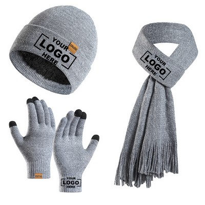 Winter Beanie/Scarf/Gloves Set.