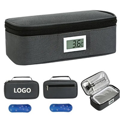 Portable Insulin Cooler Bag with Thermometer