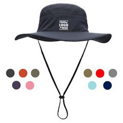 Wide Brim Uv Protection Sun Bucket Hat