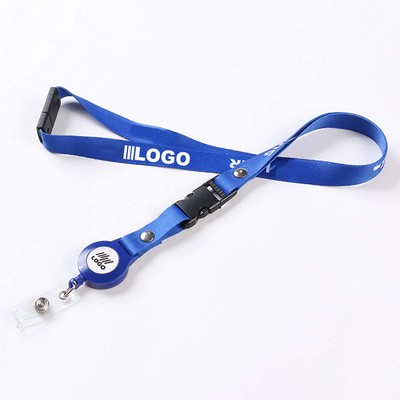 Adjustable Lanyard With Retractable Buckle