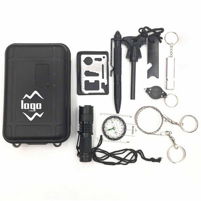 10-in-1 Outdoor Survival Kit With Custom Logo