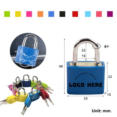 Colorful Mini Padlock With 2 Keys