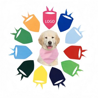 Simple Polyester Pet Dog Bandana