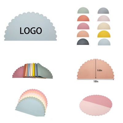 Silicone Semi-Circular Household Anti-Slip Eat Mat