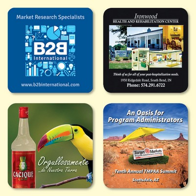 Vynex® Heavy Duty 3.6"x3.6"x1/8" Drink Coaster