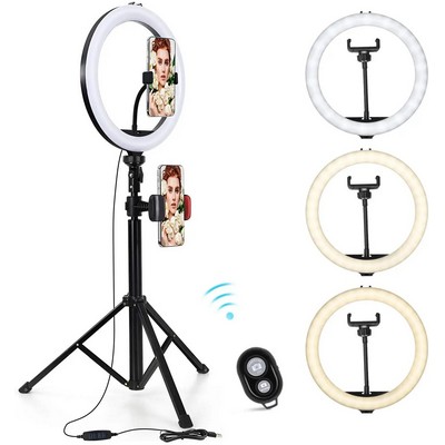 10 Inch Selfie Ring Light With 110cm Tripod Stand