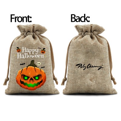 Halloween Pumpkin Drawstring Candy Pouch