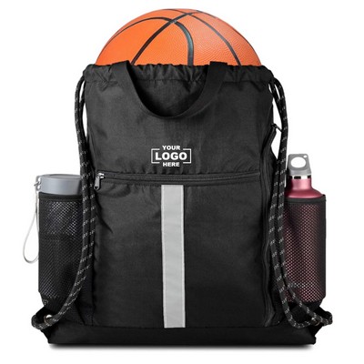 Drawstring Backpack Sports Gym Bag