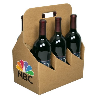 Custom Printed 6 Bottle Wine Carrier