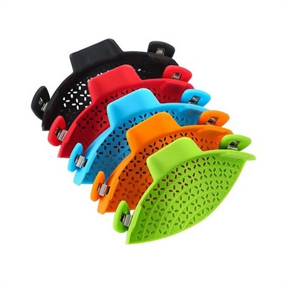 Silicone Clip on Strainer for Pots Pan Pasta