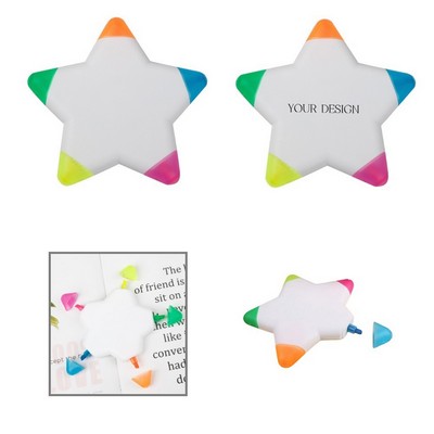 Star Shaped Multi-Color Highlighter