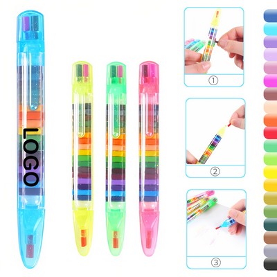 20 In 1 Stackable Multicolor Crayon