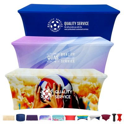 Custom 6ft Full Color Stretch Tablecloth