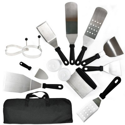 18 Pcs Camping Bbq Grill Tools Set