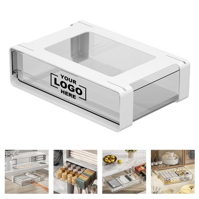 Under Cabinet Pull Out Drawer Organizer With Under Desk Organizer Storage Solution