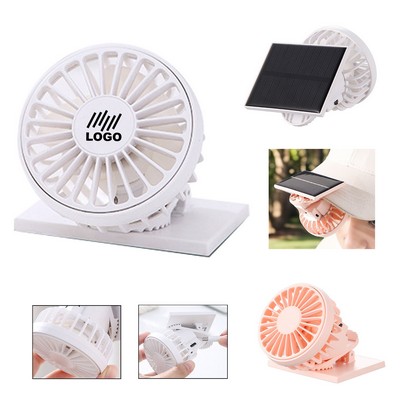 Solar-Powered Fan Clip Hat