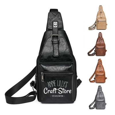 Retro Genuine Leather Crossbody Bag