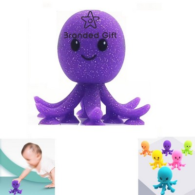 Decompression Toy Silicone Suction Cup Octopus Squeeze Fun