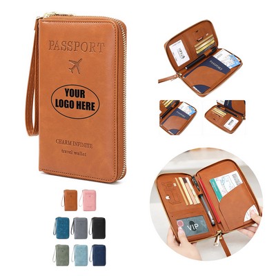 RFID Passport Holder Travel Wallet