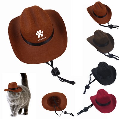 Pet Western Cowboy Hat