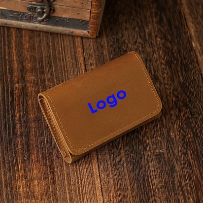First Layer Cowhide Business Card Wallet