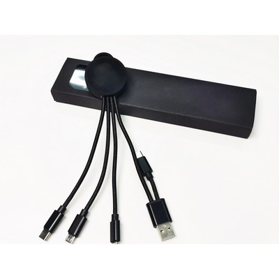 4-in-1 Braided Charging Cable Set