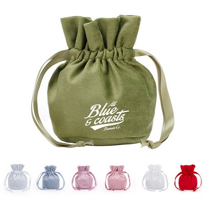 Velvet Drawstring Jewelry Pouch