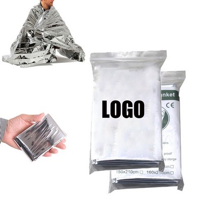 Mylar Thermal Insulation Emergency Survival Blanket MOQ100pcs