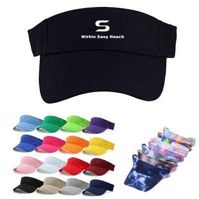 Polyester Empty Top Visor Caps