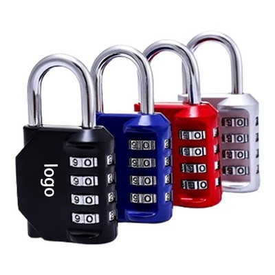 Padlock Adjustable Metal 4 Digit Mini Combination Lock