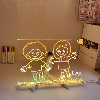 LED Note Board with Colors Light Up Acrylic LED Message Board